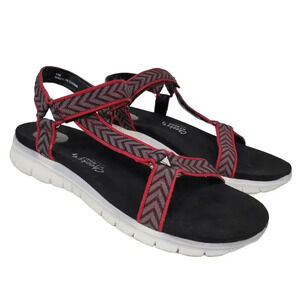 Cheeks Red Fit Body Water Hiking Strappy Sandals 9 Wide
